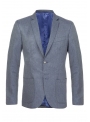 Linen jacket blue mélange