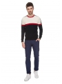 Sweater men's knitted blue