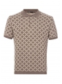 T-shirt cotton knitted in pattern