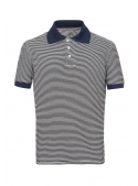 T-shirt cotton white and blue striped
