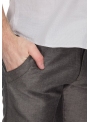 Trousers for men gray linen