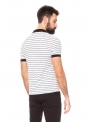 T-shirt white striped cotton