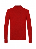 Sweater knitted red
