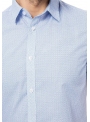 Casual shirt white and blue with print