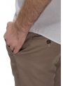 Men's Beige Beige Woolen Trousers