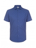 Casual blue shirt with print