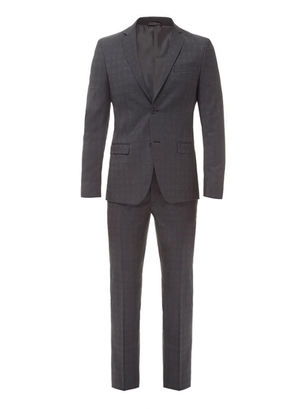 Men's suit gray woolen mélange