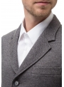 Gray wool blend jacket