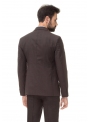 Пиджак коричневый шерстяной меланж