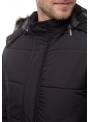 Men's black jacket with a zipper