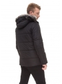 Men's black jacket with a zipper
