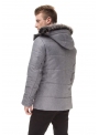 Men's gray jacket with a zipper