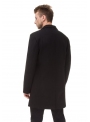 Пальто мужское черное шерстяное