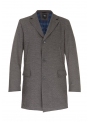 Coat male gray cotton mélange