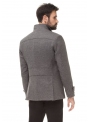 Men's Gray Woolen Blouse Coat