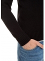 Men's sweater knitted black
